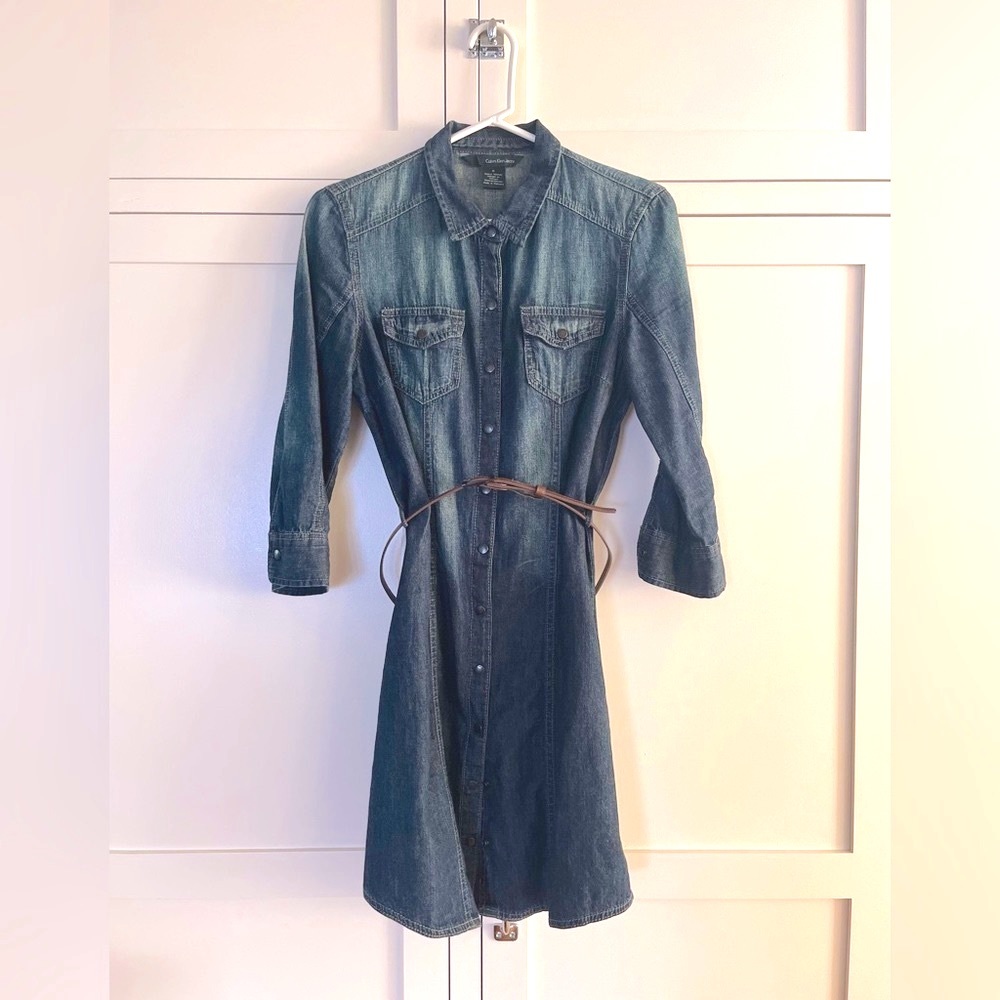 Classic Calvin Klein denim Dress Size M